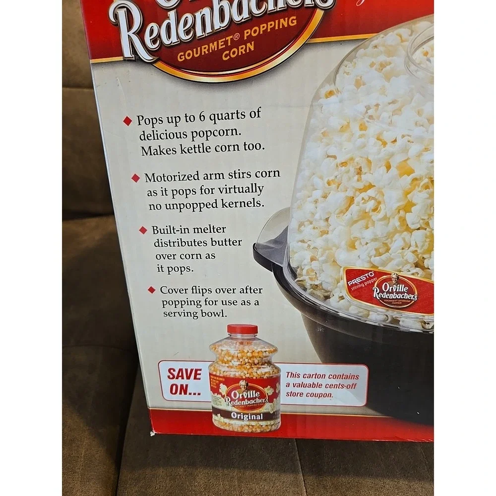 Orville Redenbacher's Stirring Popper Presto Movie Theater Popcorn Kettle Corn